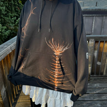 Load image into Gallery viewer, Fish Skull Bleached Hoodie
