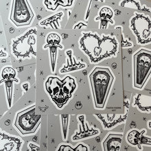 Load image into Gallery viewer, Spooky Vinyl Sticker Sheet #1
