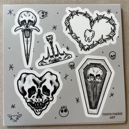 Spooky Vinyl Sticker Sheet #1