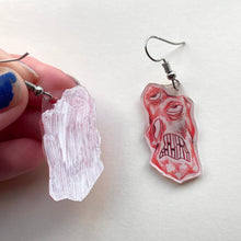 Load image into Gallery viewer, Red Monster Earrings
